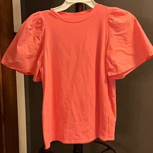 a new day Pink Puff Sleeve Blouse